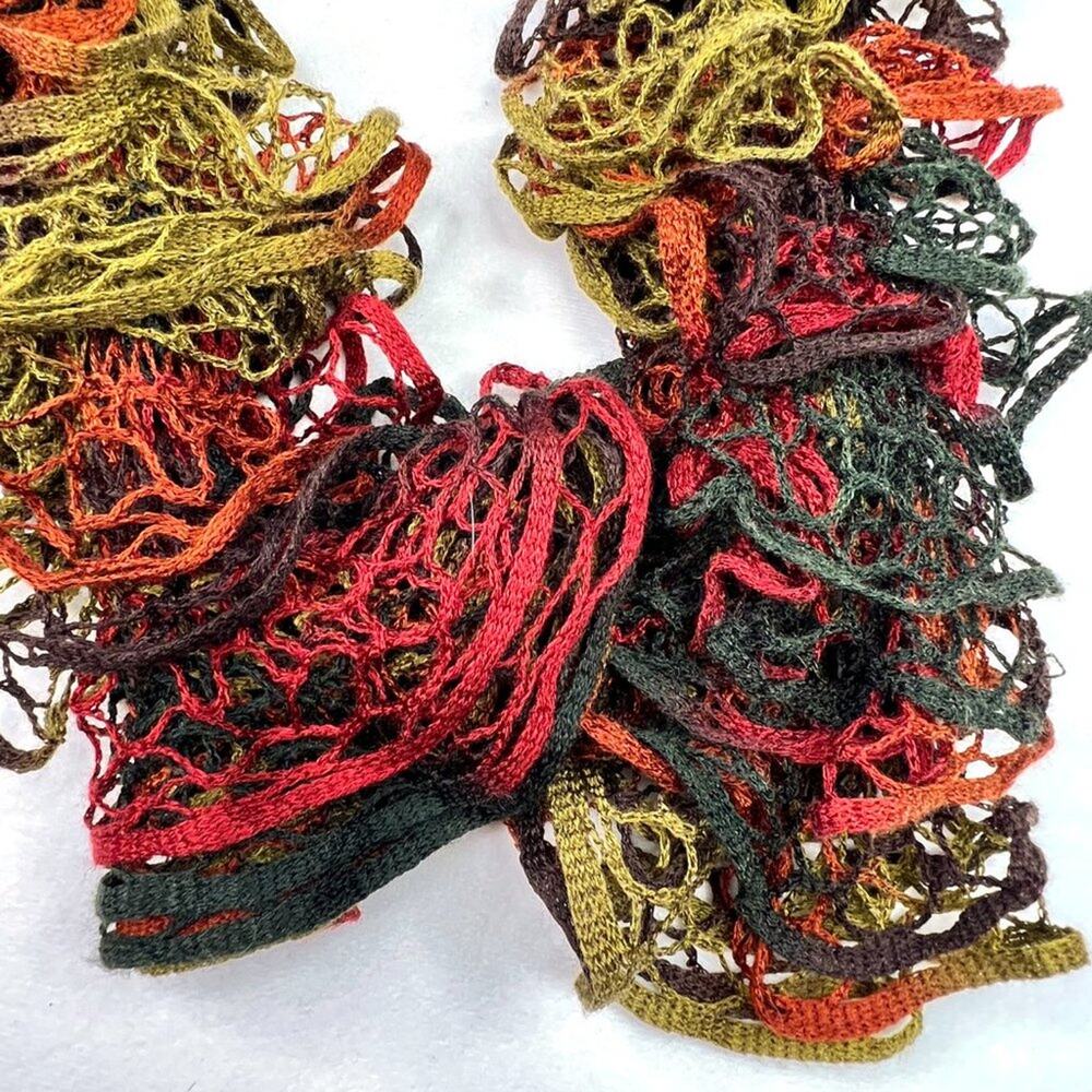 Fall Color Loop Knit Scarf - Picture 3 of 4